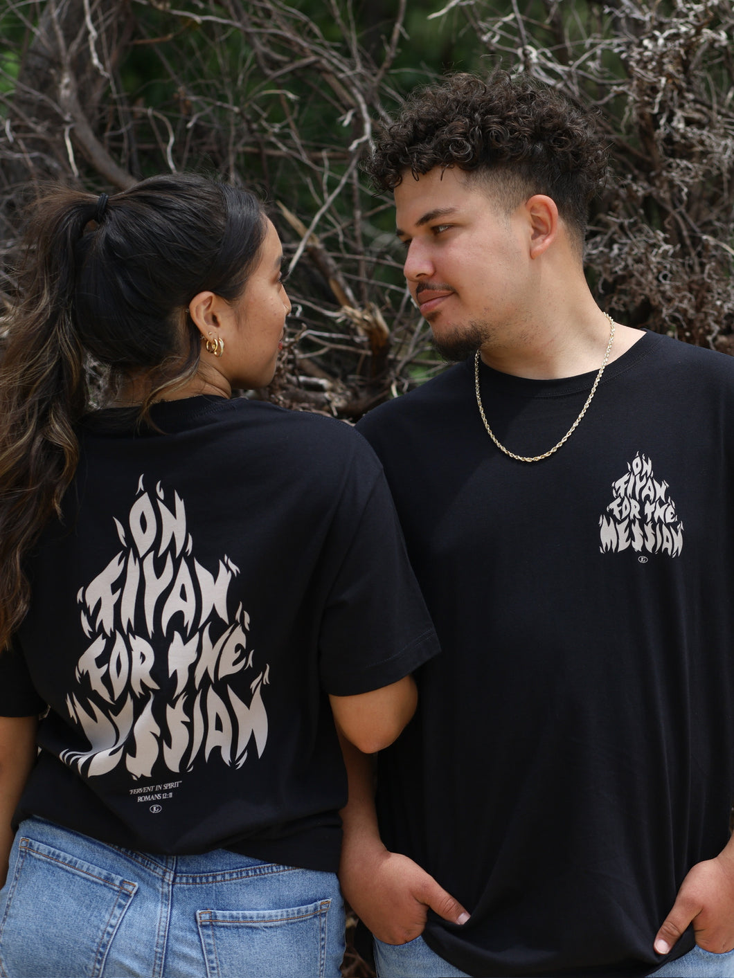 On Fiyah for the Messiah Tshirt - Black