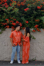 Load image into Gallery viewer, Sunset Heliconia Aloha Shirt
